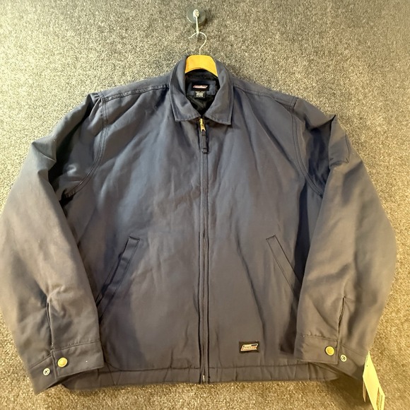Dickies Jackets & Blazers - Dickies Quilt Lined Canvas Jacket Mens XL Navy Relaxed Fit NWT NJ309NV